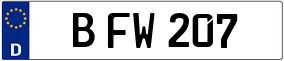 Truck License Plate
